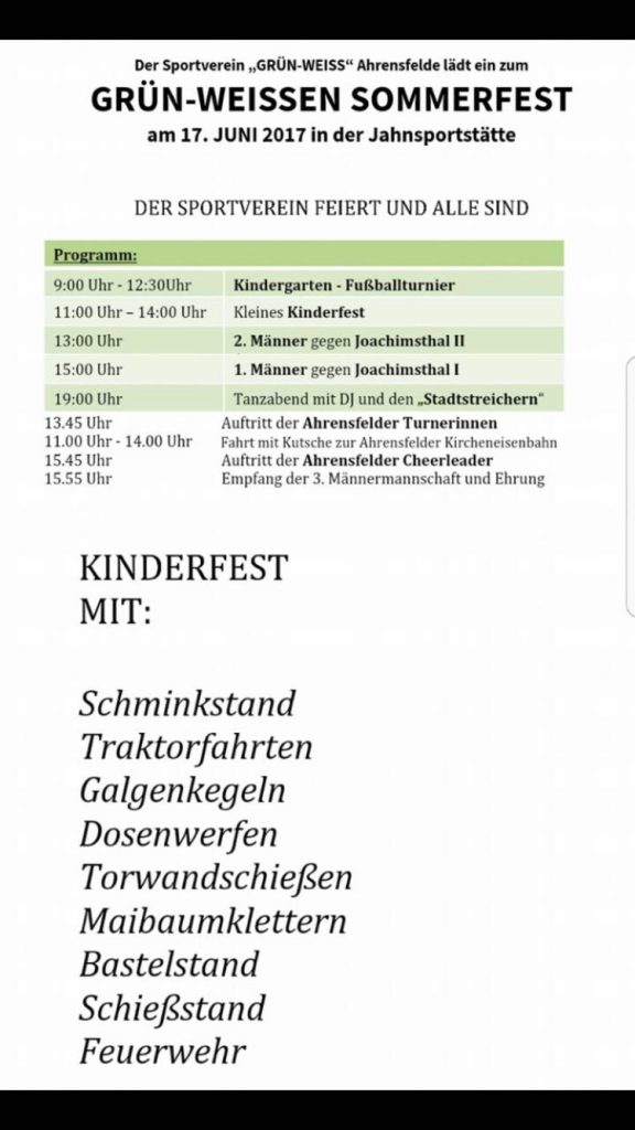 gruen weiss sommerfest